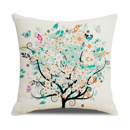 Tree Throw Pillow Covers Decorative Linen Pillow Covers Outdoor Cushion Covers Home Decor for Sofa Car