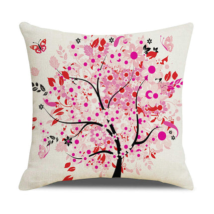 Tree Throw Pillow Covers Decorative Linen Pillow Covers Outdoor Cushion Covers Home Decor for Sofa Car