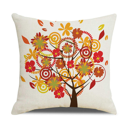 Tree Throw Pillow Covers Decorative Linen Pillow Covers Outdoor Cushion Covers Home Decor for Sofa Car