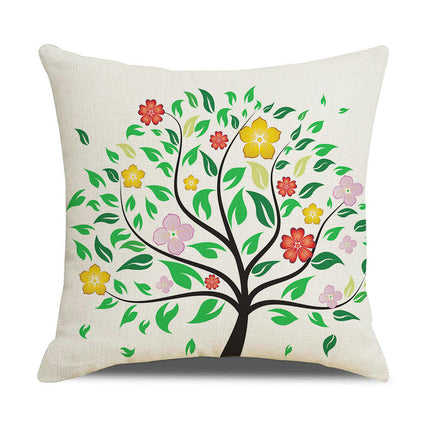 Tree Throw Pillow Covers Decorative Linen Pillow Covers Outdoor Cushion Covers Home Decor for Sofa Car