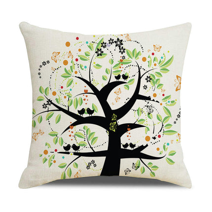 Tree Throw Pillow Covers Decorative Linen Pillow Covers Outdoor Cushion Covers Home Decor for Sofa Car