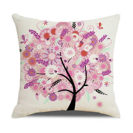 Tree Throw Pillow Covers Decorative Linen Pillow Covers Outdoor Cushion Covers Home Decor for Sofa Car