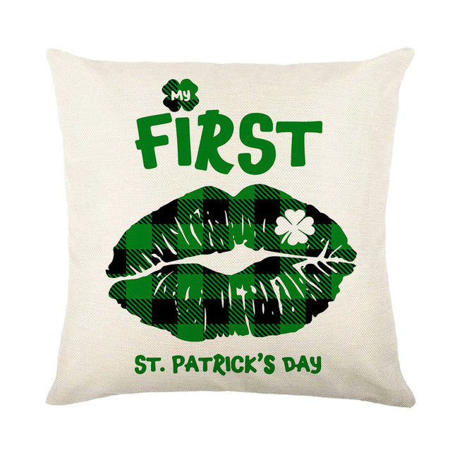 St Patricks Day Throw Pillow Covers Lucky Clover Throw Pillow Cover Cushion Covers Pillow Cases for Home