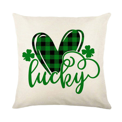 St Patricks Day Throw Pillow Covers Lucky Clover Throw Pillow Cover Cushion Covers Pillow Cases for Home