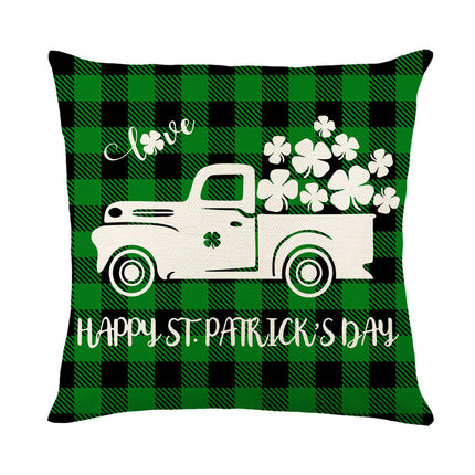 St Patricks Day Throw Pillow Covers Lucky Clover Throw Pillow Cover Cushion Covers Pillow Cases for Home