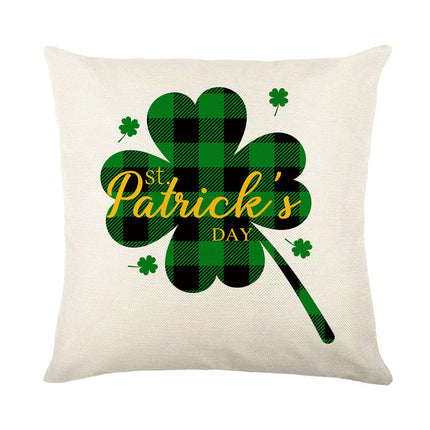 St Patricks Day Throw Pillow Covers Lucky Clover Throw Pillow Cover Cushion Covers Pillow Cases for Home