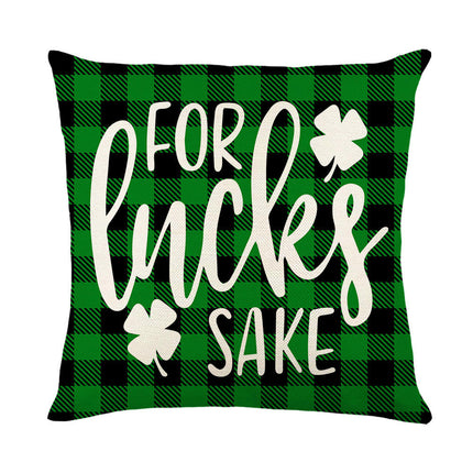 St Patricks Day Throw Pillow Covers Lucky Clover Throw Pillow Cover Cushion Covers Pillow Cases for Home