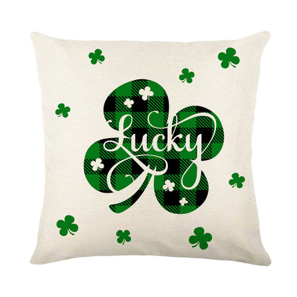 St Patricks Day Throw Pillow Covers Lucky Clover Throw Pillow Cover Cushion Covers Pillow Cases for Home