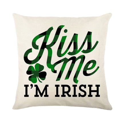 St Patricks Day Throw Pillow Covers Lucky Clover Throw Pillow Cover Cushion Covers Pillow Cases for Home