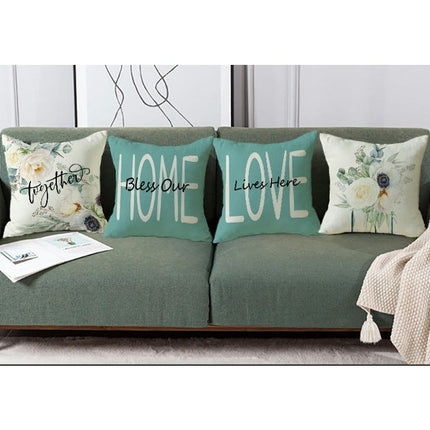 Outdoor Decorative Throw Pillowcase Flower Throw Pillow Covers for Home Couch Sofa Decor