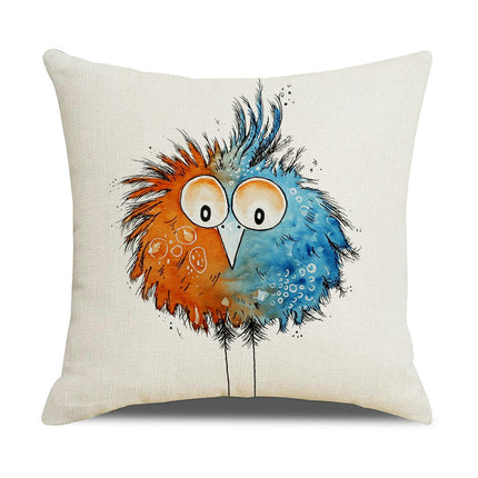 Outdoor Decorative Throw Pillowcase Cartoon Animals Throw Pillow Covers for Home Couch Sofa Decor