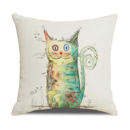 Outdoor Decorative Throw Pillowcase Cartoon Animals Throw Pillow Covers for Home Couch Sofa Decor