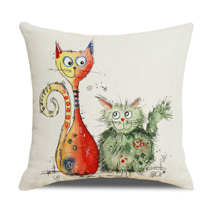 Outdoor Decorative Throw Pillowcase Cartoon Animals Throw Pillow Covers for Home Couch Sofa Decor