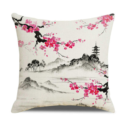 Throw Pillow Covers Vintage Soft Square Pillowcases for Home Sofa Living Room Bedroom Outdoor