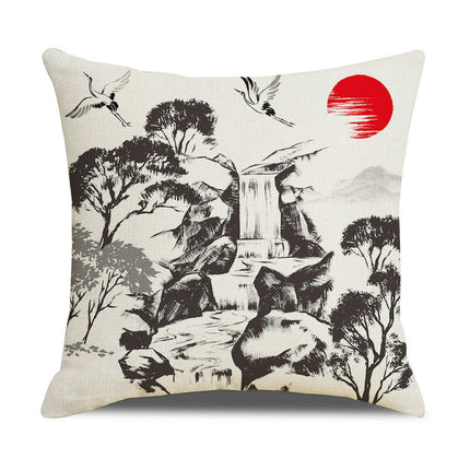 Throw Pillow Covers Vintage Soft Square Pillowcases for Home Sofa Living Room Bedroom Outdoor