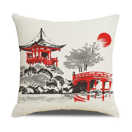 Throw Pillow Covers Vintage Soft Square Pillowcases for Home Sofa Living Room Bedroom Outdoor