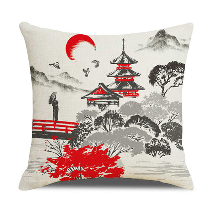 Throw Pillow Covers Vintage Soft Square Pillowcases for Home Sofa Living Room Bedroom Outdoor