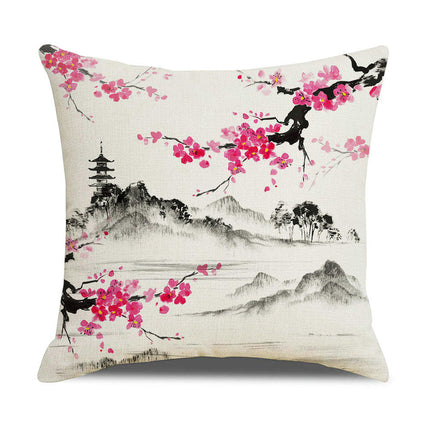 Throw Pillow Covers Vintage Soft Square Pillowcases for Home Sofa Living Room Bedroom Outdoor