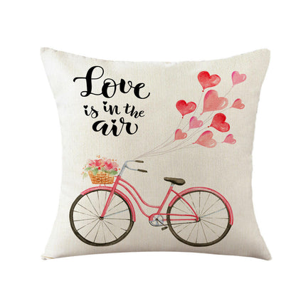 Valentines Day Throw Pillow Covers Love Hearts Decorative Pillowcase Cushion Covers Soft Pillow Cases-A1