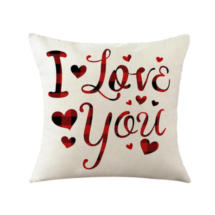 Valentine's Day Pillowcase Soft Throw Pillow Covers Modern Pillows Case Decorative for Home Sofa Couch