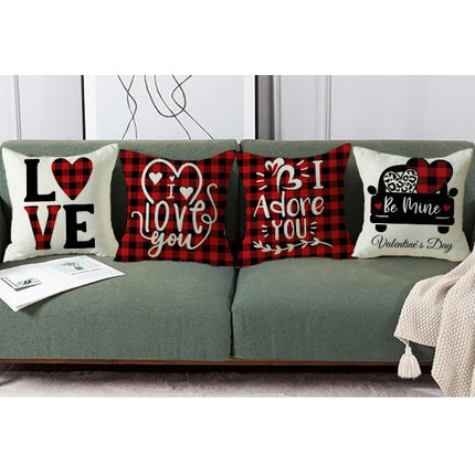 Valentine's Day Pillowcase Soft Throw Pillow Covers Modern Pillows Case Decorative for Home Sofa Couch