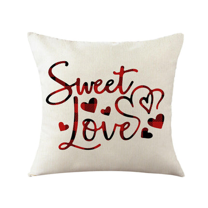 Valentine's Day Pillowcase Soft Throw Pillow Covers Modern Pillows Case Decorative for Home Sofa Couch