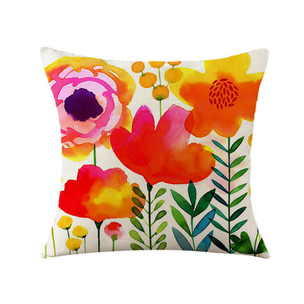 Floral Decorative Throw Pillow Covers Spring Flower Pillows Case Outdoor Cushion Covers for Sofa Home Decor