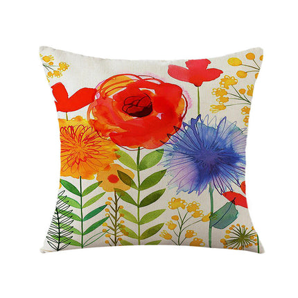 Floral Decorative Throw Pillow Covers Spring Flower Pillows Case Outdoor Cushion Covers for Sofa Home Decor