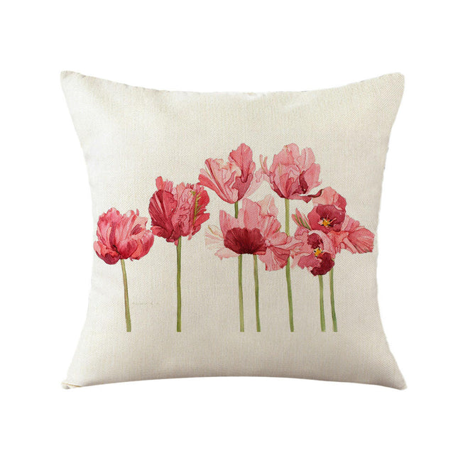 Floral Decorative Throw Pillow Covers Spring Flower Pillows Case Outdoor Cushion Covers for Sofa Home Decor