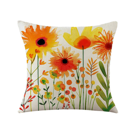 Floral Decorative Throw Pillow Covers Spring Flower Pillows Case Outdoor Cushion Covers for Sofa Home Decor