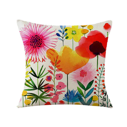 Floral Decorative Throw Pillow Covers Spring Flower Pillows Case Outdoor Cushion Covers for Sofa Home Decor