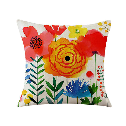 Floral Decorative Throw Pillow Covers Spring Flower Pillows Case Outdoor Cushion Covers for Sofa Home Decor