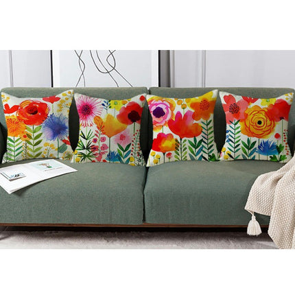 Floral Decorative Throw Pillow Covers Spring Flower Pillows Case Outdoor Cushion Covers for Sofa Home Decor