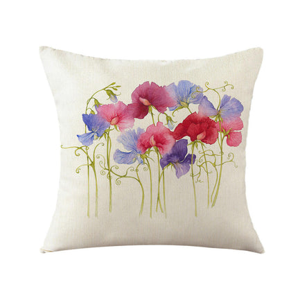 Floral Decorative Throw Pillow Covers Spring Flower Pillows Case Outdoor Cushion Covers for Sofa Home Decor