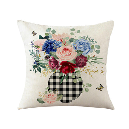 Floral Decorative Throw Pillow Covers Spring Flower Pillows Case Outdoor Cushion Covers for Sofa Home Decor-A