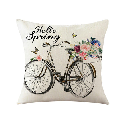 Floral Decorative Throw Pillow Covers Spring Flower Pillows Case Outdoor Cushion Covers for Sofa Home Decor-A