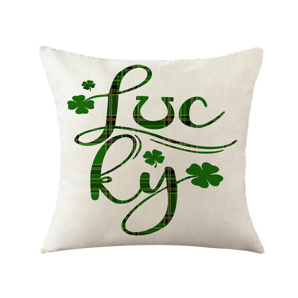 St. Patrick's Day Decorative Throw Pillow Covers Flower Outdoor Cushion Covers for Sofa Home Decor