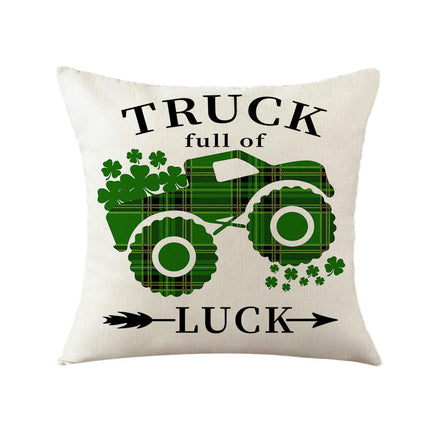 St. Patrick's Day Decorative Throw Pillow Covers Flower Outdoor Cushion Covers for Sofa Home Decor