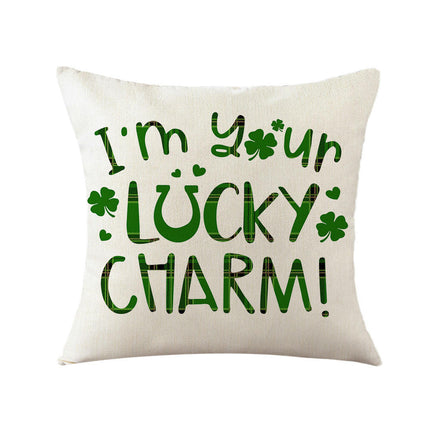 St. Patrick's Day Decorative Throw Pillow Covers Flower Outdoor Cushion Covers for Sofa Home Decor