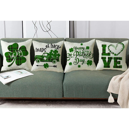 St. Patrick's Day Decorative Throw Pillow Covers Flower Outdoor Cushion Covers for Sofa Home Decor