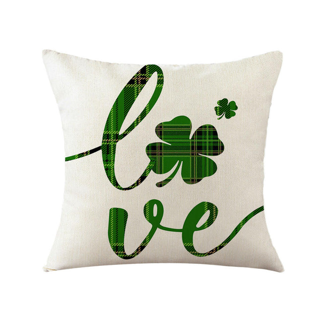 St. Patrick's Day Decorative Throw Pillow Covers Flower Outdoor Cushion Covers for Sofa Home Decor