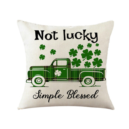 St. Patrick's Day Decorative Throw Pillow Covers Flower Outdoor Cushion Covers for Sofa Home Decor