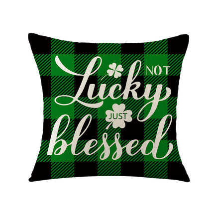 St. Patrick's Day Decorative Throw Pillow Covers Flower Outdoor Cushion Covers for Sofa Home Decor-A