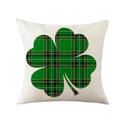 St. Patrick's Day Decorative Throw Pillow Covers Flower Outdoor Cushion Covers for Sofa Home Decor-A