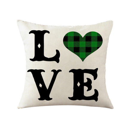 St. Patrick's Day Decorative Throw Pillow Covers Flower Outdoor Cushion Covers for Sofa Home Decor-A