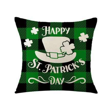 St. Patrick's Day Decorative Throw Pillow Covers Flower Outdoor Cushion Covers for Sofa Home Decor-A