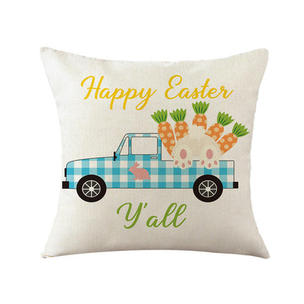 Easter Decorative Throw Pillow Covers Flower Outdoor Cushion Covers for Sofa Home Decor