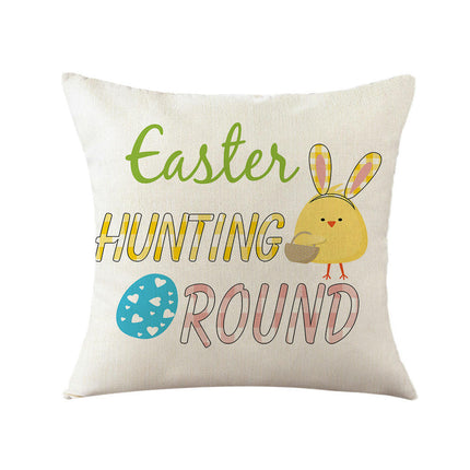 Easter Decorative Throw Pillow Covers Flower Outdoor Cushion Covers for Sofa Home Decor