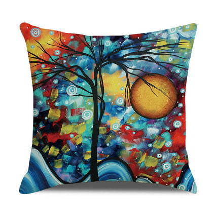 Pillow Cases Abstract Tree Pillow Cases Decorative Throw Pillow Covers Outdoor Cushion Covers for Home