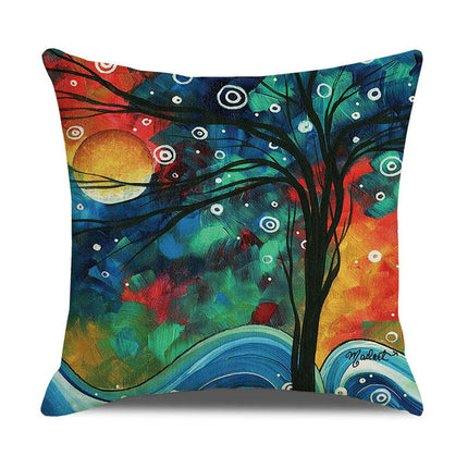 Pillow Cases Abstract Tree Pillow Cases Decorative Throw Pillow Covers Outdoor Cushion Covers for Home